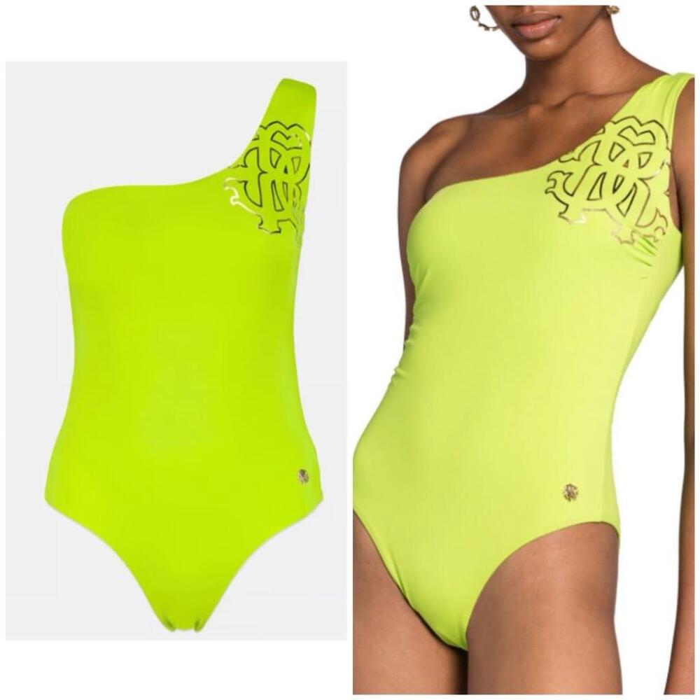 NEW! Women's Roberto Cavalli Green One-Piece Swimsuit Size XS